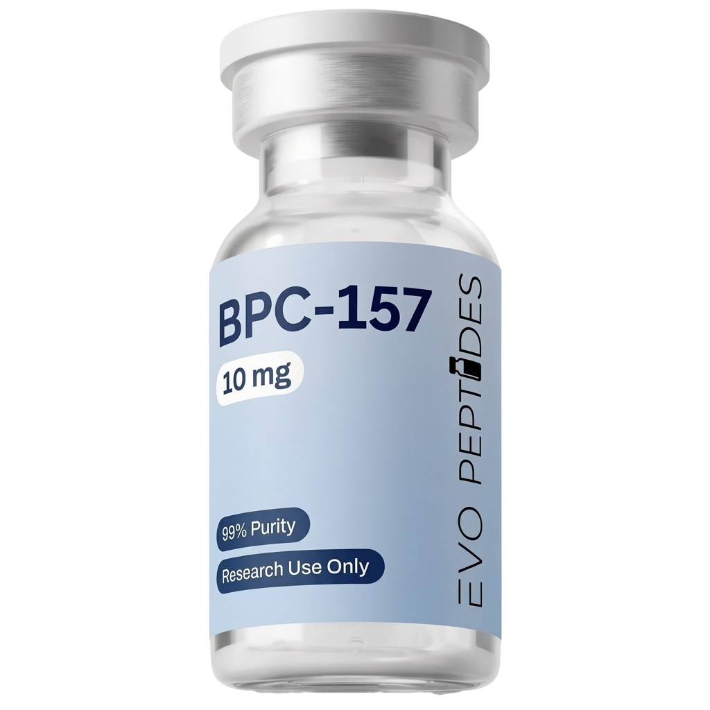 BPC-157 research peptide vial from Evo Peptides
