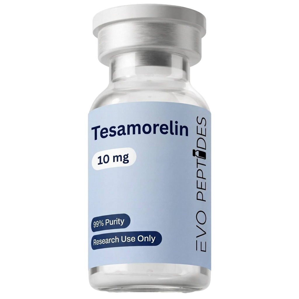 Tesamorelin research peptide vial